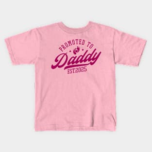 Promoted To Daddy Est 2025 Kids T-Shirt